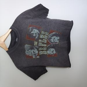 The Beatles | Women's Let It Be Cropped Short Sleeve T-Shirt, M